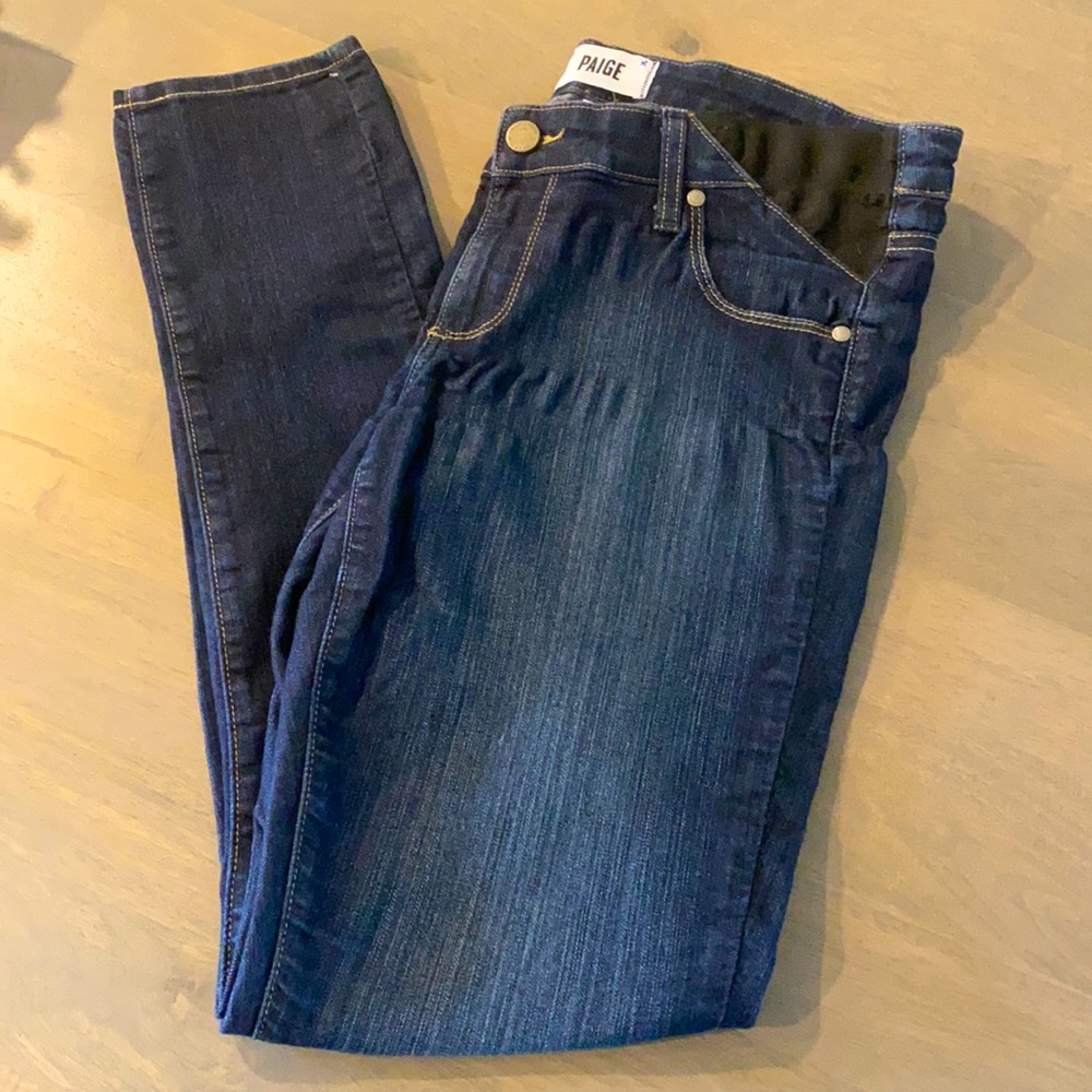 Paige verdugo ultra skinny maternity side panel skinny jeans size 28
